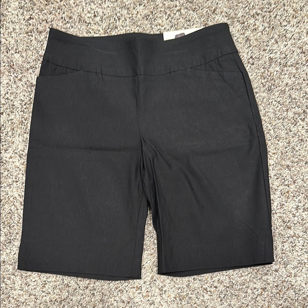Cato Mid Rise Contemporary Black Shorts NWT